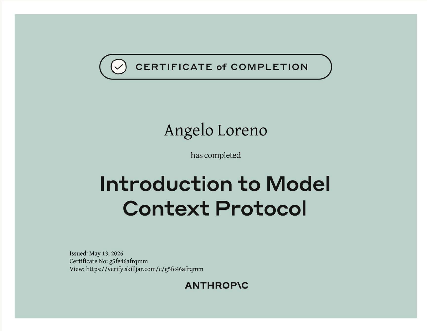 Claude Code in Action certificate